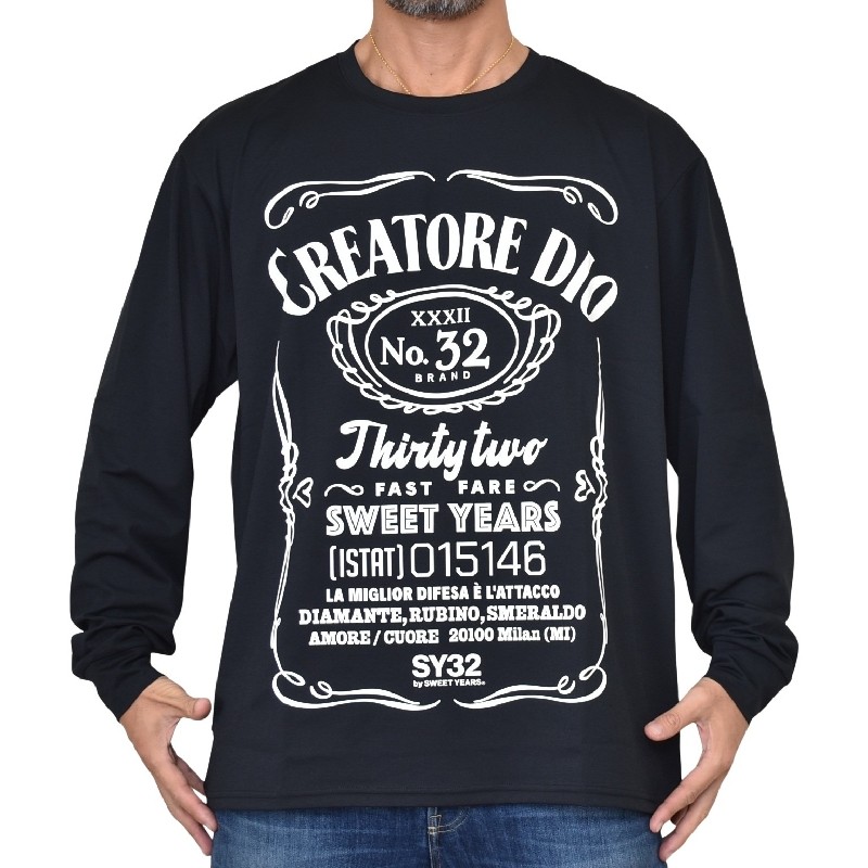 �������� �礭�������� ��� SY32 by SWEET YEARS ���������ȥ��䡼�� BIG PRINT L/S TEE ����T Ĺµ�ԥ���� XXXL XXXXL