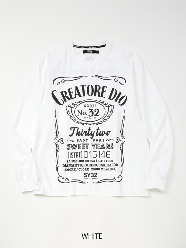 �������� �礭�������� ��� SY32 by SWEET YEARS ���������ȥ��䡼�� BIG PRINT L/S TEE ����T Ĺµ�ԥ���� XXXL XXXXL