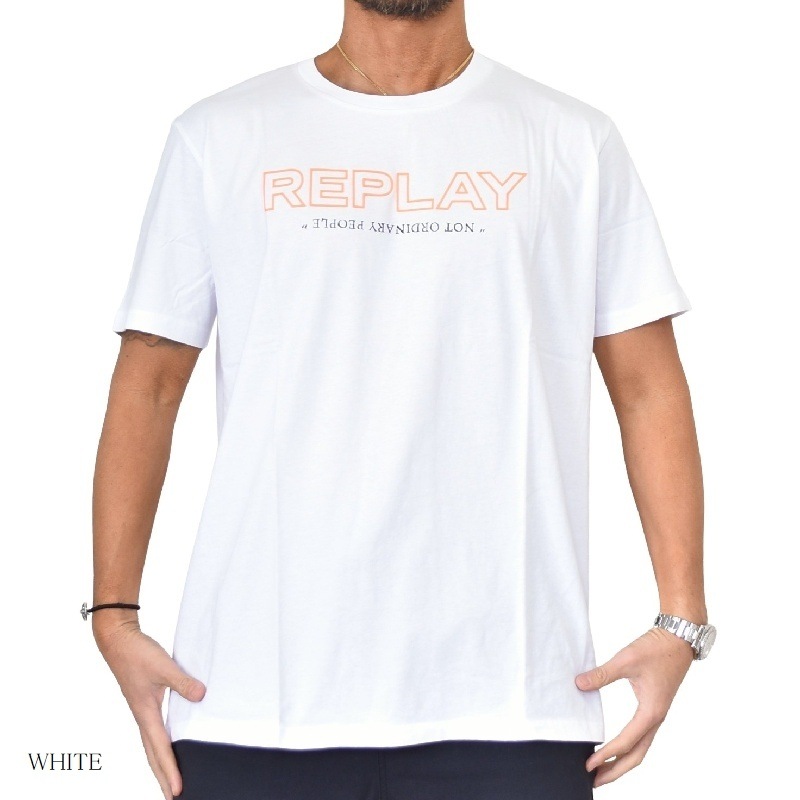 SALE 礭  REPLAY ץ쥤 Ⱦµԥ ץ   ֥å ۥ磻 XXXL [M 1/1] ڥ᡼б [M 1/1]