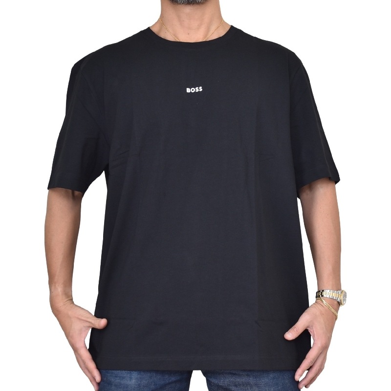 礭  BOSS ܥ 롼ͥå Ⱦµԥ ݥȥ ֥å ۥ磻   RELAXED FIT ȥå XXXL XXXXL XXXXXL