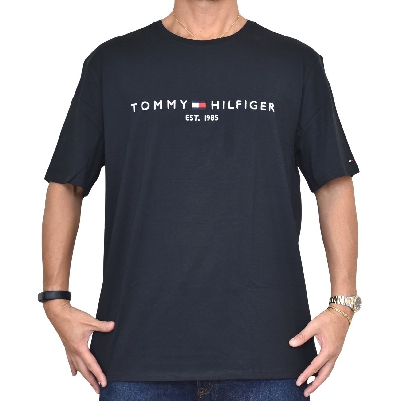 �礭����������� TOMMY HILFIGER �ȥߡ��ҥ�ե����� Ⱦµ�ԥ���� ���롼�ͥå� �����ɽ� XXL