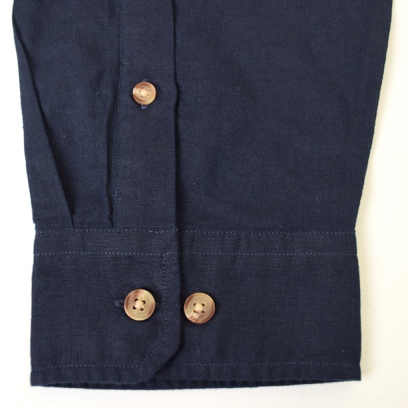 �礭�������� ��� NAUTICA �Ρ��ƥ��� �Ρ����� �� ��ͥ� Ĺµ����� ���ݥ���� linen deck shirt XXL