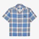 �礭�������� ��� �饳���� LACOSTE Ⱦµ����� �����å��� ���ݥ���� �Хå��ץ��� Short Sleeve Organic Cotton Check Shirt 45 XXL