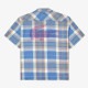 �礭�������� ��� �饳���� LACOSTE Ⱦµ����� �����å��� ���ݥ���� �Хå��ץ��� Short Sleeve Organic Cotton Check Shirt 45 XXL