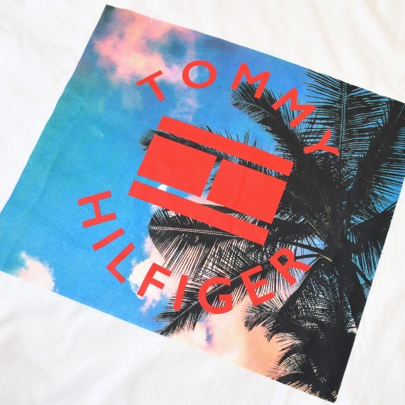 �礭����������� TOMMY HILFIGER �ȥߡ��ҥ�ե����� Ⱦµ�ԥ���� ���롼�ͥå� ����ե��å��ץ��� �� XXL