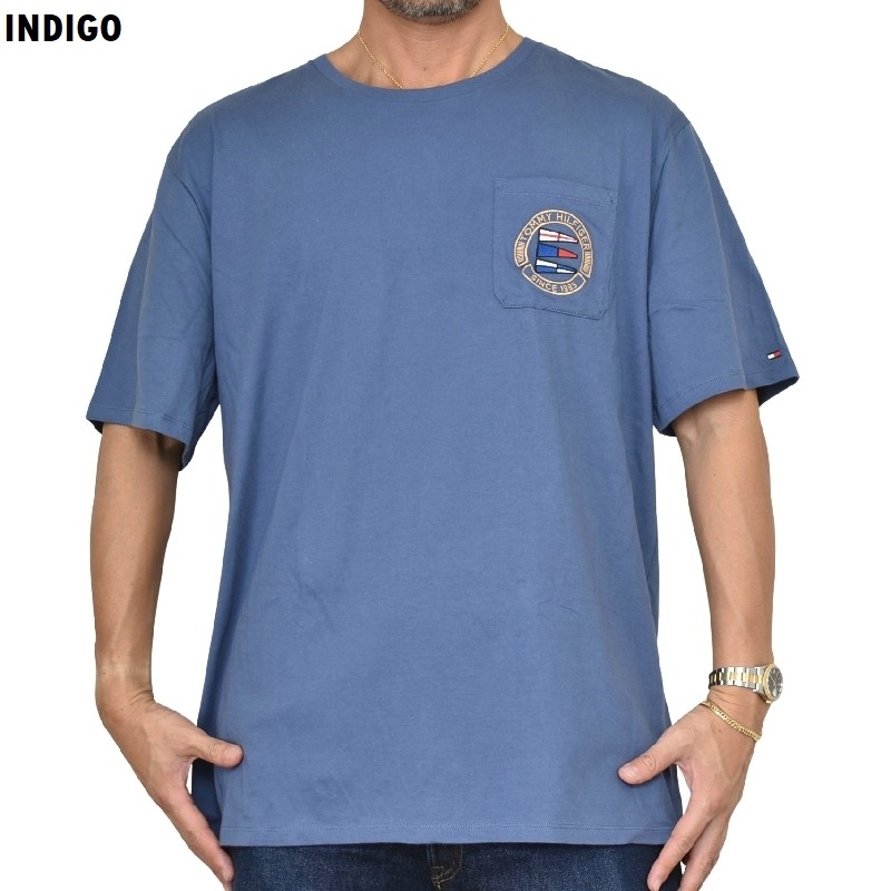 �礭����������� TOMMY HILFIGER �ȥߡ��ҥ�ե����� Ⱦµ�ԥ���� �ݥ��å� ����֥��ɽ� XXL