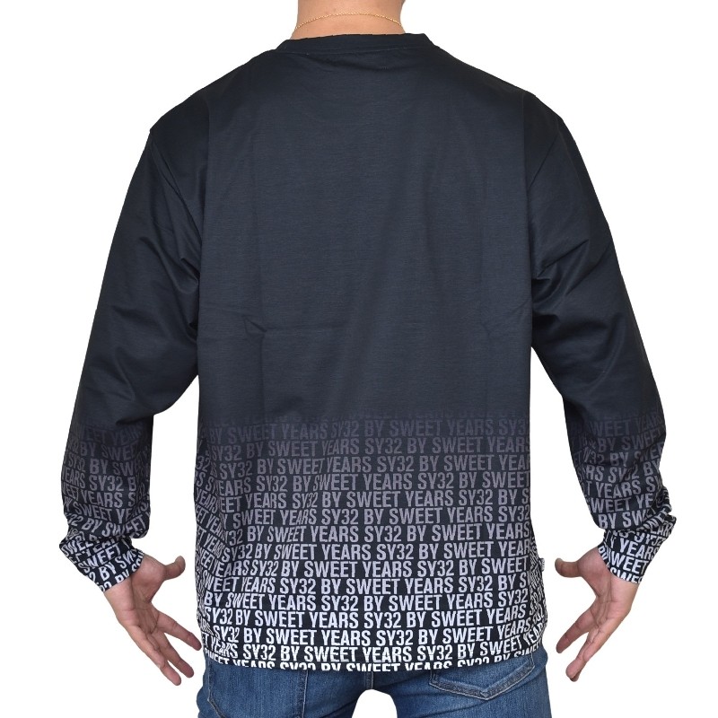  礭  SY32 by SWEET YEARS ȥ䡼 GRADATION LOGO L/S TEE T Ĺµԥ XXXL XXXXL