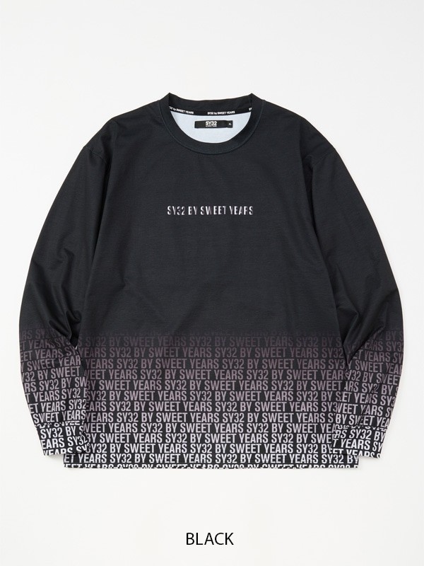 礭  SY32 by SWEET YEARS ȥ䡼 GRADATION LOGO L/S TEE T Ĺµԥ XXXL XXXXL