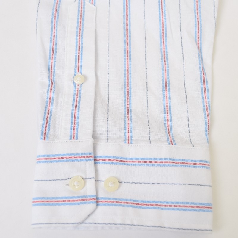 �礭�������� ��� NAUTICA �Ρ��ƥ��� �Ρ����� striped oxford shirt ���ȥ饤���� Ĺµ����� ���ݥ���� ���å����ե����� XXL