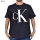 �礭�������� ��� CK ����Х󥯥饤�� Calvin Klein ���롼�ͥå� Ⱦµ�ԥ���� �����ץ��� �� �ۥ磻�� �� �֥�å� �ͥ��ӡ� XL XXL [M�� 1/1]
