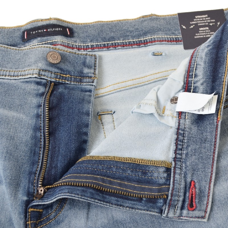 �礭����������� TOMMY HILFIGER �ȥߡ��ҥ�ե����� �ǥ˥�ѥ�� ������ �����ѥ� ���ȥ졼�� ���åץե饤 ���ȥ�å� STRAIGHT 38 40 42 44�����