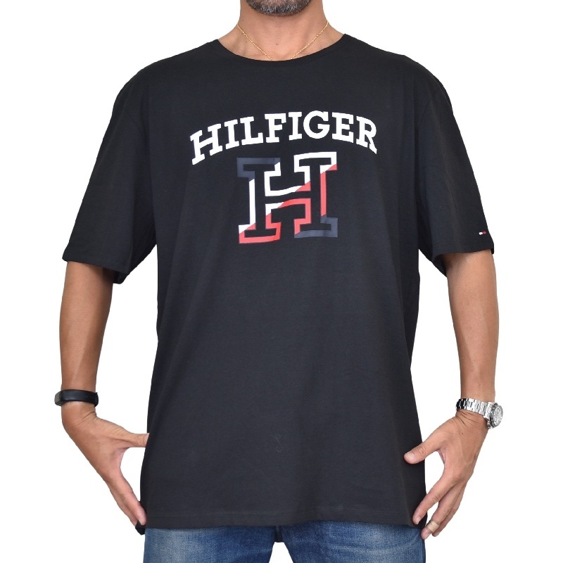 �礭����������� TOMMY HILFIGER �ȥߡ��ҥ�ե����� Ⱦµ�ԥ���� ���롼�ͥå� �����ץ��� �� XXL