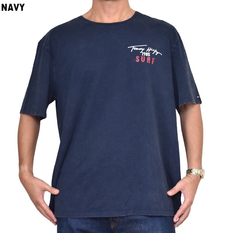 �礭����������� TOMMY HILFIGER �ȥߡ��ҥ�ե����� Ⱦµ�ԥ���� ���롼�ͥå� �ץ��� XXL