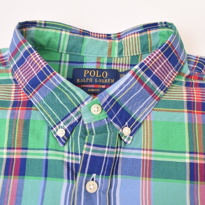 �礭�������� ��� �ݥ����ե������ POLO RALPH LAUREN �����å��� �ܥ�������� ���ݥ���� �ݥ��å� Ĺµ����� SLIM FIT XXL