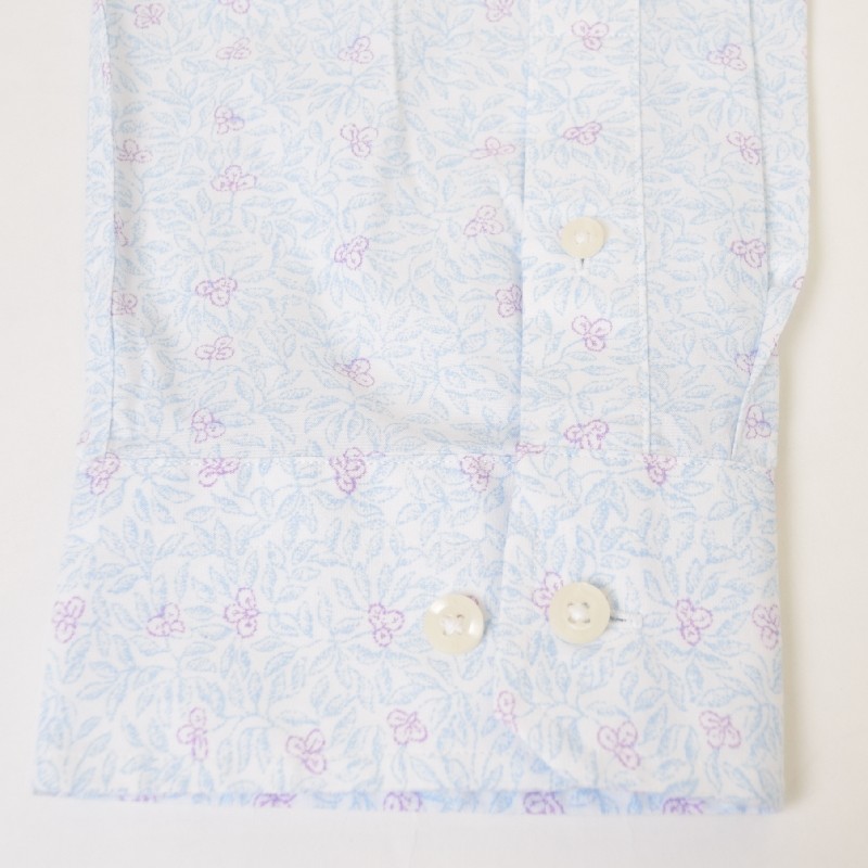 �礭�������� ��� NAUTICA �Ρ��ƥ��� �Ρ����� slim fit wrinkle-resistant printed shirt ���� Ĺµ����� XXXL