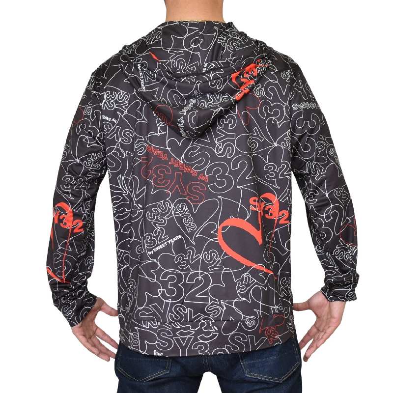 ��SALE�� �������� �礭�������� ��� SY32 by SWEET YEARS GRAPHIC RUSH GUARD HOODIE ��å��奬���� ���åץա��ǥ��� �ѡ����� XXXL XXXXL