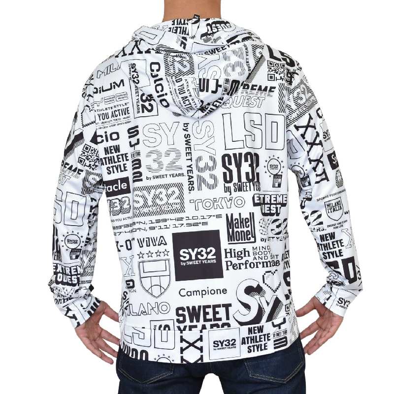 ��SALE�� �������� �礭�������� ��� SY32 by SWEET YEARS GRAPHIC RUSH GUARD HOODIE ��å��奬���� ���åץա��ǥ��� �ѡ����� XXXL XXXXL