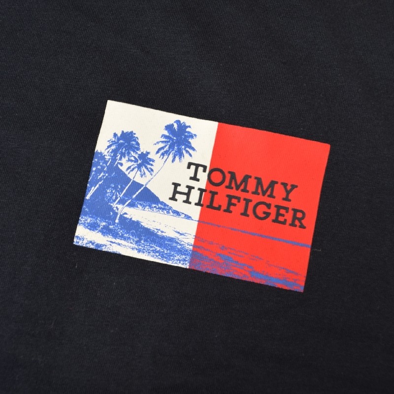 �礭����������� TOMMY HILFIGER �ȥߡ��ҥ�ե����� Ⱦµ�ԥ���� ���롼�ͥå� �Хå��ץ��� XXL