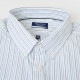 �礭�������� ��� NAUTICA �Ρ��ƥ��� �Ρ����� classic fit wrinkle-resistant striped shirt ���ȥ饤���� Ĺµ����� ���ݥ���� ���å����ե����� XXL