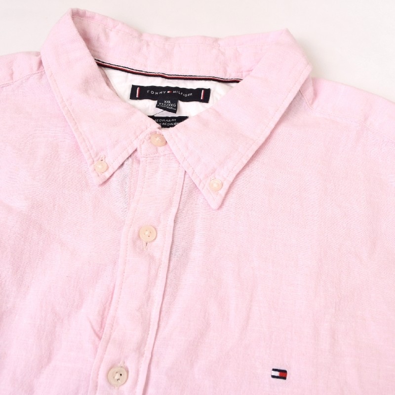礭 TOMMY HILFIGER ȥߡҥե Ĺµ ݥ ͥ 㺮 ܥ REGULAR FIT XXL XXXL