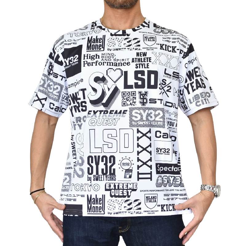 SALEۡ 礭  SY32 by SWEET YEARS ȥ䡼 Ⱦµ T GRAPHIC ACTIVE TEE XXXL XXXXL 