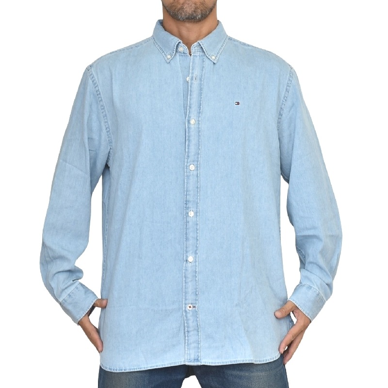 �礭����������� TOMMY HILFIGER �ȥߡ��ҥ�ե����� �����֥졼 Ĺµ����� ���ݥ���� �ܥ�������� REGULAR FIT XL XXL