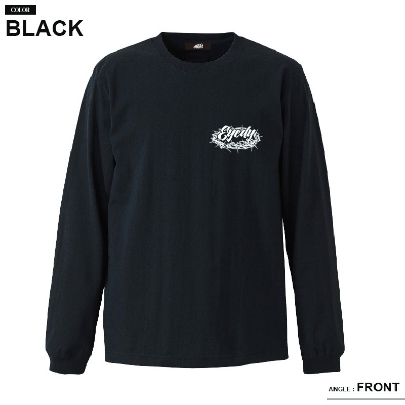 �礭�������� ��� EYEDY �����ǥ��� ����� Ĺµ�ԥ���� TEAM CROWN �� �֥�å� �� �ۥ磻�� XXL XXXL [M�� 1/1]