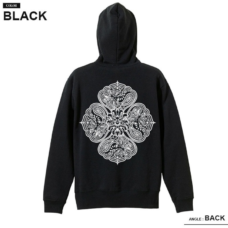 �礭�������� ��� EYEDY �����ǥ��� THE ORIENTAL �ѡ����� �ץ륪���С� �������å� ΢���� �� �֥�å� ���졼 XL XXL