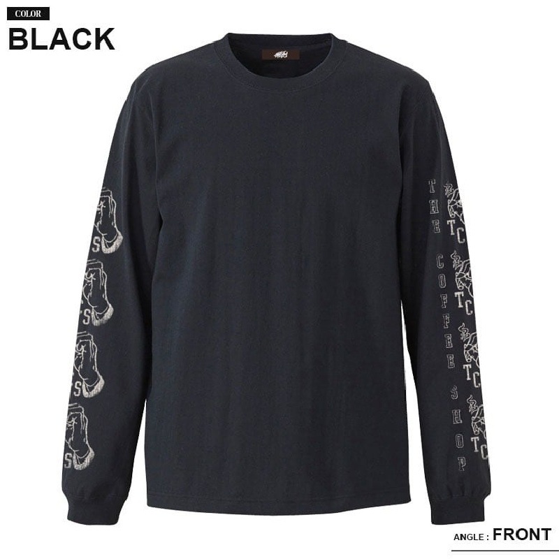 �礭�������� ��� EYEDY �����ǥ��� ����� Ĺµ�ԥ���� THE COFFEE SHOP �� �֥�å� �� �ۥ磻�� XXL XXXL [M�� 1/1]