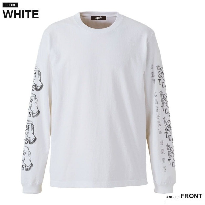 �礭�������� ��� EYEDY �����ǥ��� ����� Ĺµ�ԥ���� THE COFFEE SHOP �� �֥�å� �� �ۥ磻�� XXL XXXL [M�� 1/1]