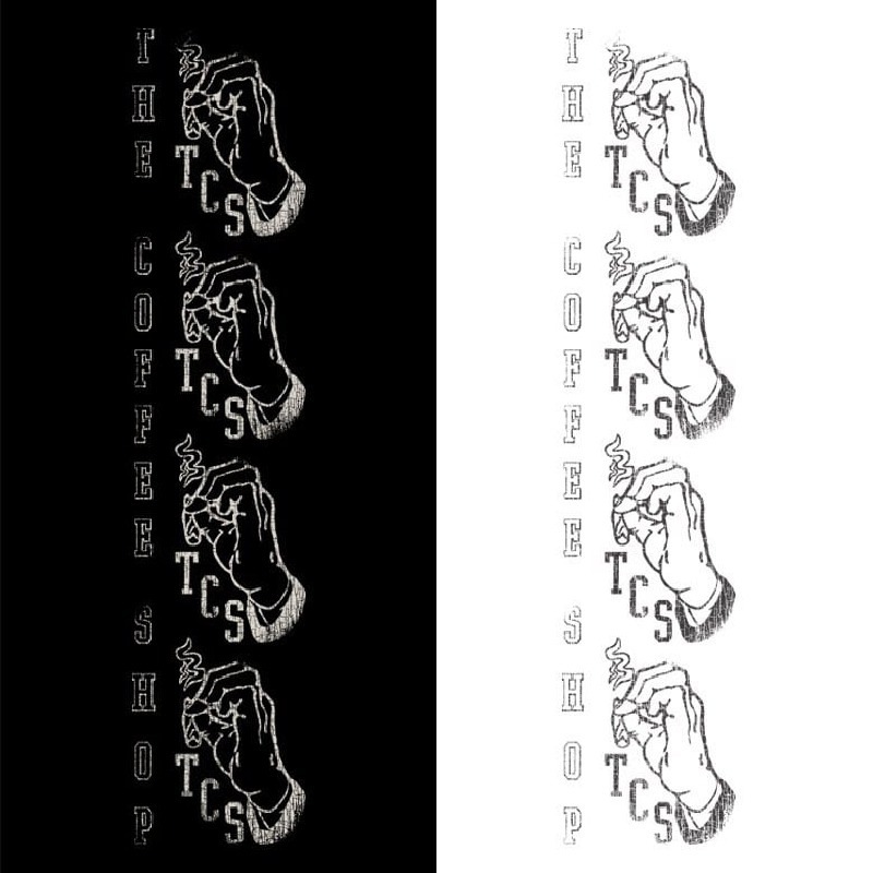 �礭�������� ��� EYEDY �����ǥ��� ����� Ĺµ�ԥ���� THE COFFEE SHOP �� �֥�å� �� �ۥ磻�� XXL XXXL [M�� 1/1]