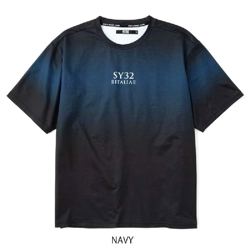  礭  SY32 by SWEET YEARS ȥ䡼 ǡ ӥå Ⱦµ T GRADATION BIG LOGO TEE XXXL XXXXL