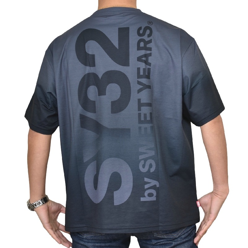  礭  SY32 by SWEET YEARS ȥ䡼 ǡ ӥå Ⱦµ T GRADATION BIG LOGO TEE XXXL XXXXL