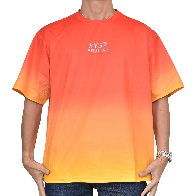  礭  SY32 by SWEET YEARS ȥ䡼 ǡ ӥå Ⱦµ T GRADATION BIG LOGO TEE XXXL XXXXL