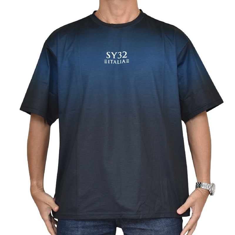  礭  SY32 by SWEET YEARS ȥ䡼 ǡ ӥå Ⱦµ T GRADATION BIG LOGO TEE XXXL XXXXL