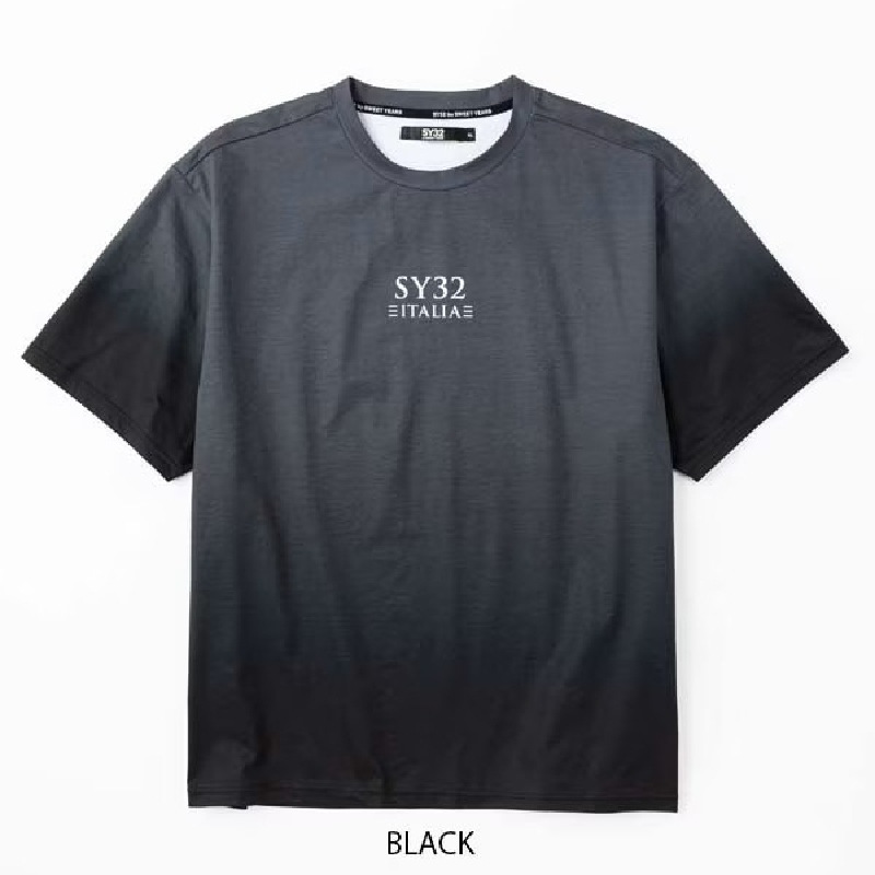  礭  SY32 by SWEET YEARS ȥ䡼 ǡ ӥå Ⱦµ T GRADATION BIG LOGO TEE XXXL XXXXL