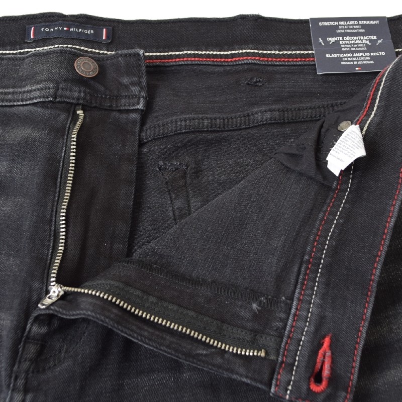 礭 TOMMY HILFIGER ȥߡҥե ֥åǥ˥ѥ  ѥ åȥ졼 åץե饤 RELAXED STRAIGHT 42 44