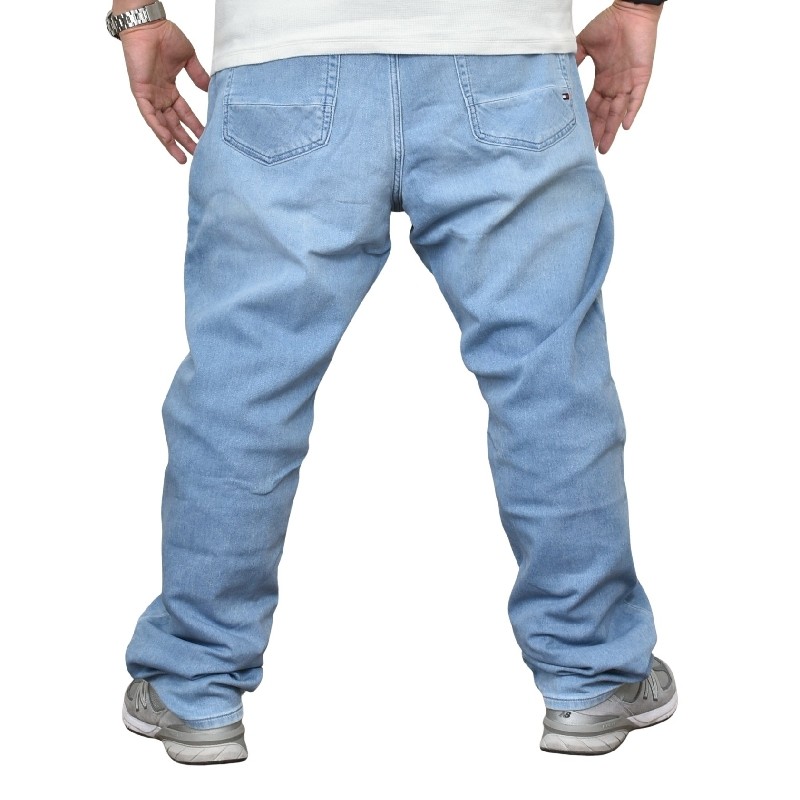 �礭����������� TOMMY HILFIGER �ȥߡ��ҥ�ե����� �ǥ˥�ѥ�� ������ �����ѥ� ���ȥ졼�� ���åץե饤 ���ȥ�å� STRAIGHT 40 42�����