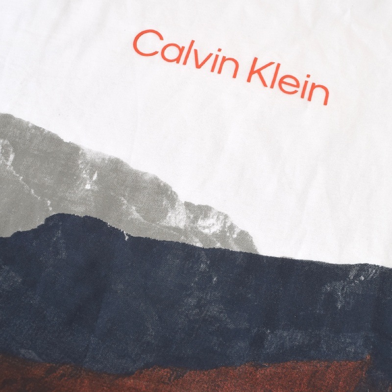 �礭�������� ��� CK ����Х󥯥饤�� Calvin Klein ���롼�ͥå� Ⱦµ�ԥ���� �����ץ��� �� �ۥ磻�� XL [M�� 1/1]