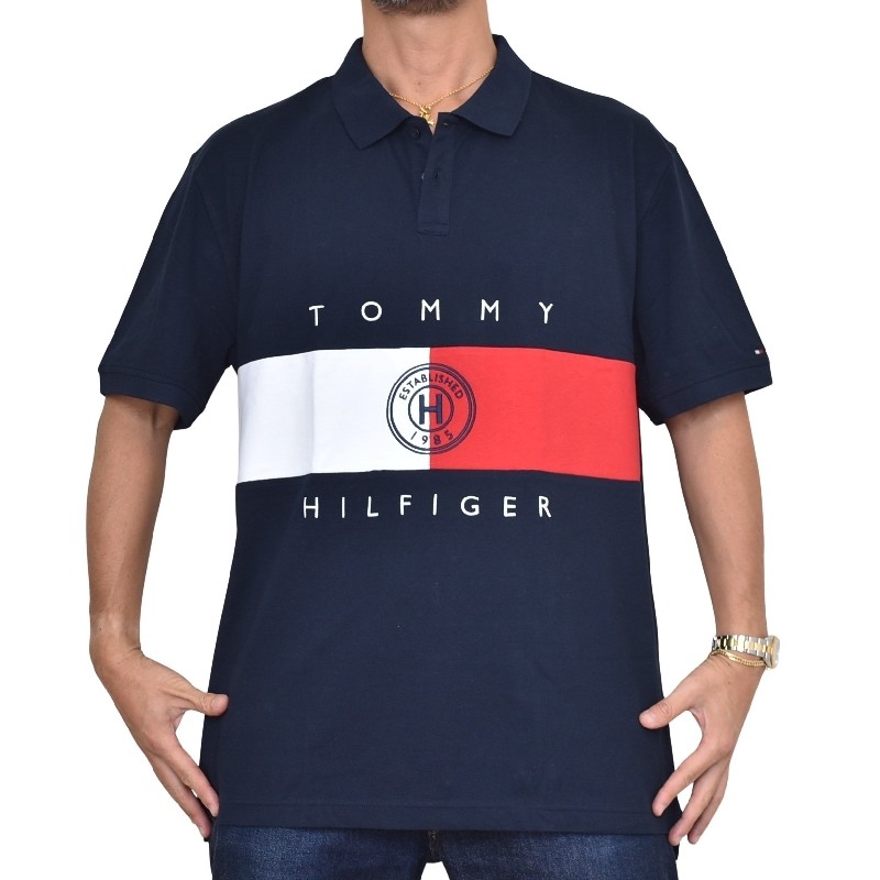�礭����������� TOMMY HILFIGER �ȥߡ��ҥ�ե����� Ⱦµ �ݥ������ ���λ� ����ե����� ����֥������ɽ� REGULAR FIT XXL