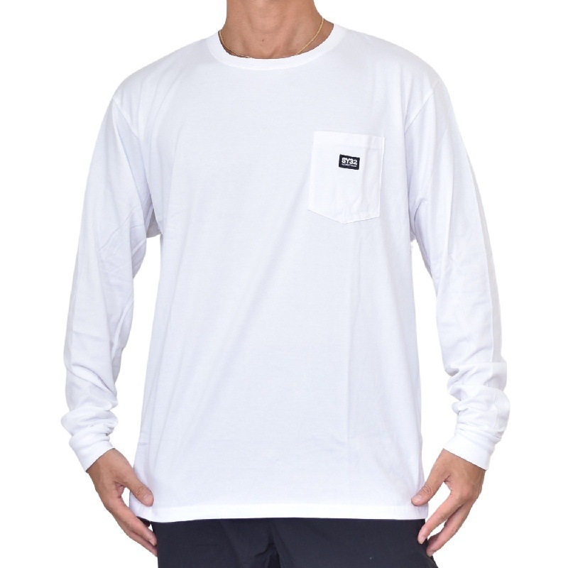 ��SALE�� �礭�������� ��� SY32 by SWEET YEARS ���������ȥ��䡼�� BACKPRINT POCKET L/S TEE ����T Ĺµ�ԥ���� �ݥ��å� �ɽ���åڥ� �Хå��ץ��� �ܥå������� XXL XXXL XXXXL 