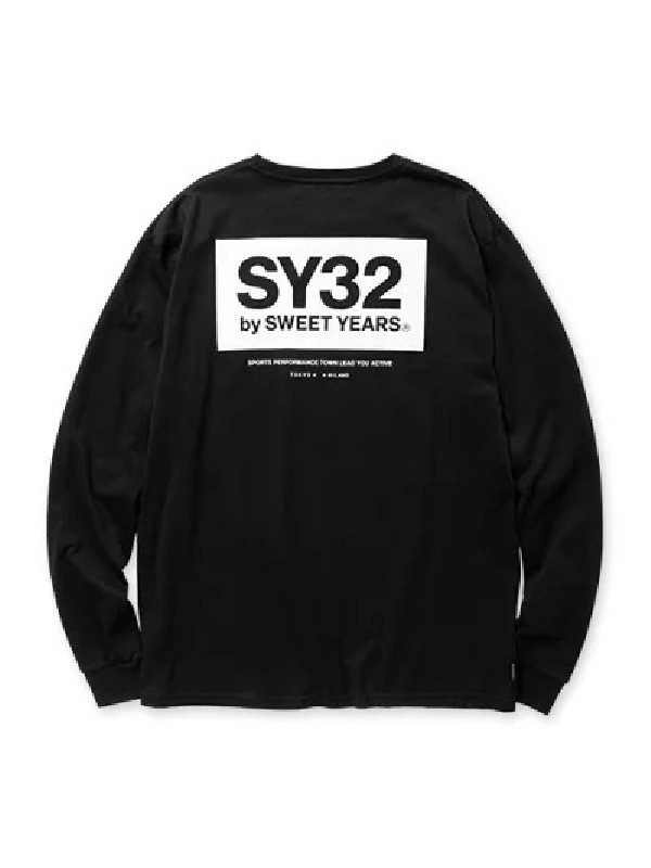 ��SALE�� �礭�������� ��� SY32 by SWEET YEARS ���������ȥ��䡼�� BACKPRINT POCKET L/S TEE ����T Ĺµ�ԥ���� �ݥ��å� �ɽ���åڥ� �Хå��ץ��� �ܥå������� XXL XXXL XXXXL 