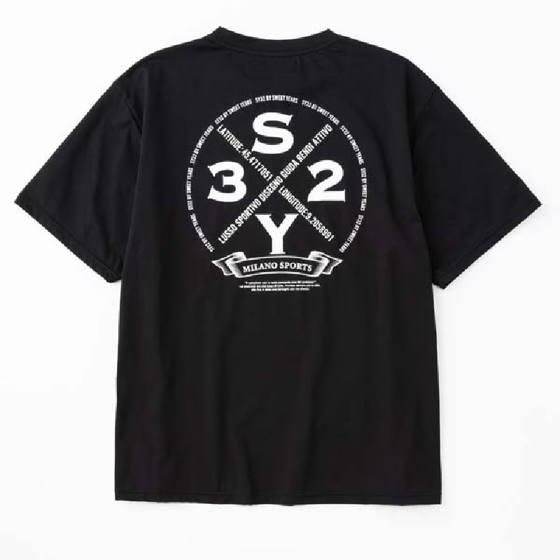  礭  SY32 by SWEET YEARS ȥ䡼 Хåץ Ⱦµ T CIRCLE LOGO BACK PRINT TEE XXXL XXXXL