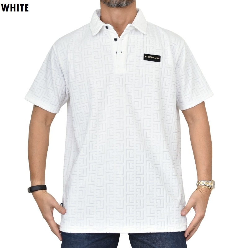 礭  SY32 by SWEET YEARS ȥ䡼 ѥ 㥬 Ⱦµ ݥ JACQUARD PILE POLO SHIRTS XXXL XXXXL