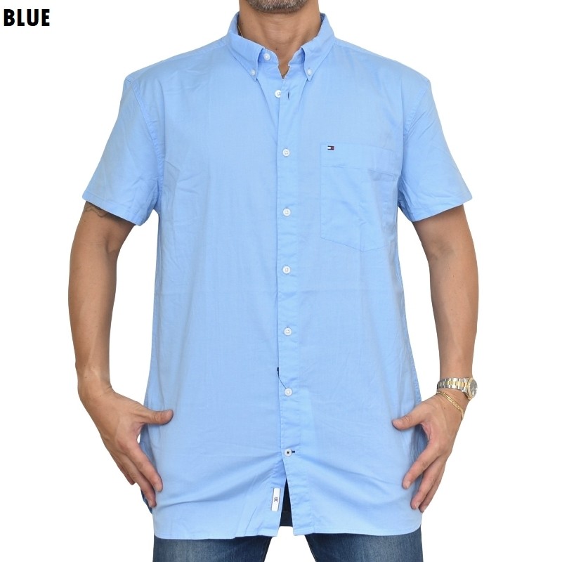 �礭����������� �ȥߡ��ҥ�ե����� TOMMY HILFIGER Ⱦµ ����� ���ݥ���� �ܥ�������� �ݥ��å� SLIM FIT STRETCH XXL