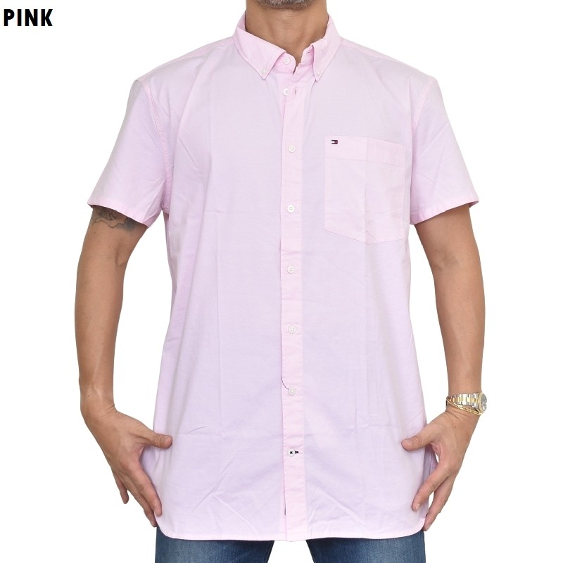 �礭����������� �ȥߡ��ҥ�ե����� TOMMY HILFIGER Ⱦµ ����� ���ݥ���� �ܥ�������� �ݥ��å� SLIM FIT STRETCH XXL