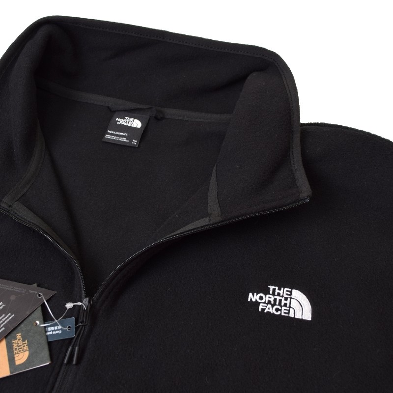 ノースフェイス フリース 超軽量 黒 2XL✨ 一番大きいサイズ✨韓国限定 大きいサイズ メンズ ノースフェイス フリースジャケット ハーフジップ