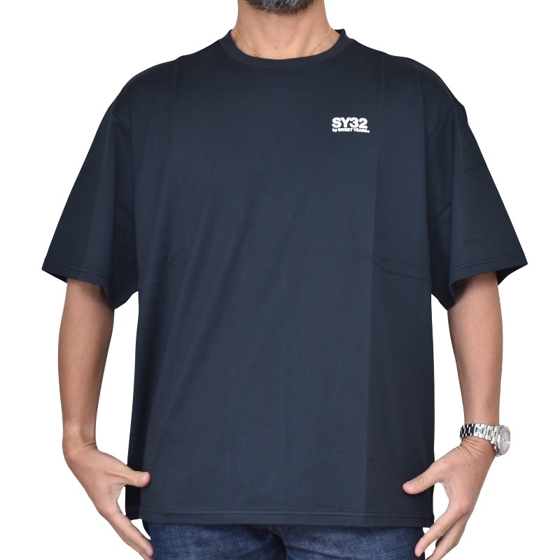  礭  SY32 by SWEET YEARS ȥ䡼 ١åơ Ⱦµ T BASIC LOGO TAPE TEE XXXL XXXXL