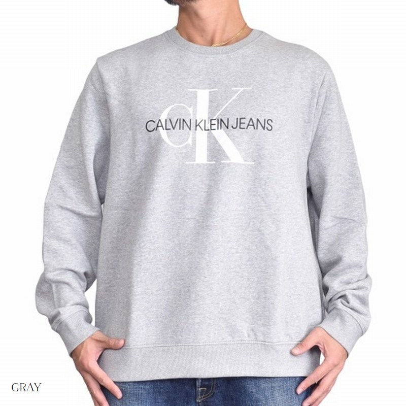 ��SALE�� �礭�������� ��� CK ����Х󥯥饤�� Calvin Klein ���롼�ͥå� ���� �������åȥ���� �ȥ졼�ʡ� ΢���� �� ���졼 XL XXL