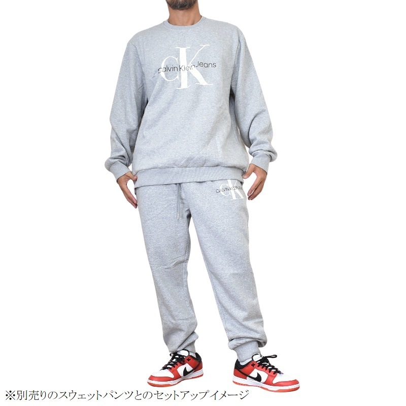 ��SALE�� �礭�������� ��� CK ����Х󥯥饤�� Calvin Klein ���롼�ͥå� ���� �������åȥ���� �ȥ졼�ʡ� ΢���� �� ���졼 XL XXL